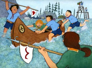 Francobollo - FIS - 100 anni di scoutismo